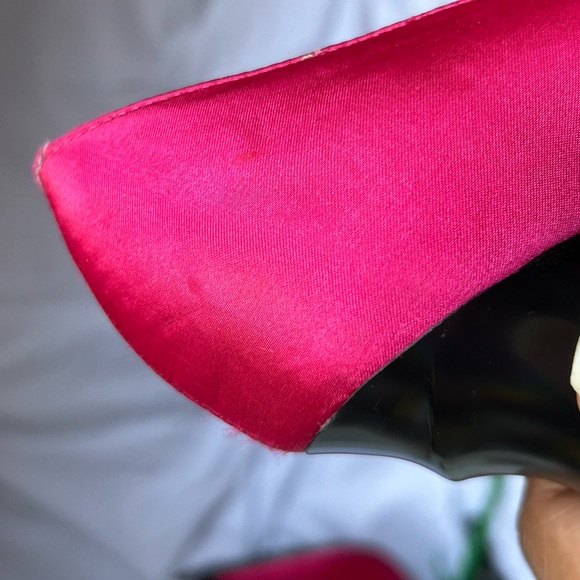 Bisou Bisou Michele Bohbot Pink Heels: Size 7.5 - Picture 5 of 10